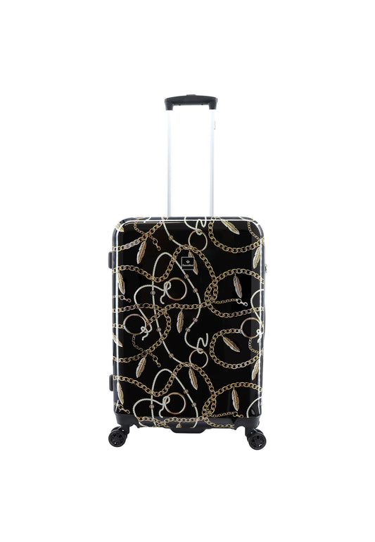 Saxoline Harde Koffer / Trolley / Reiskoffer - 66 cm (Medium) - Golden Age Print