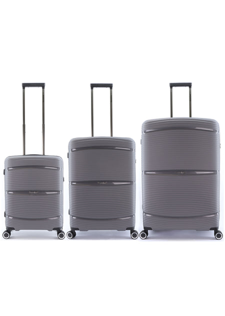 Saxoline Harde Kofferset 3-Delig / Reiskofferset / Trolleyset - Taupe