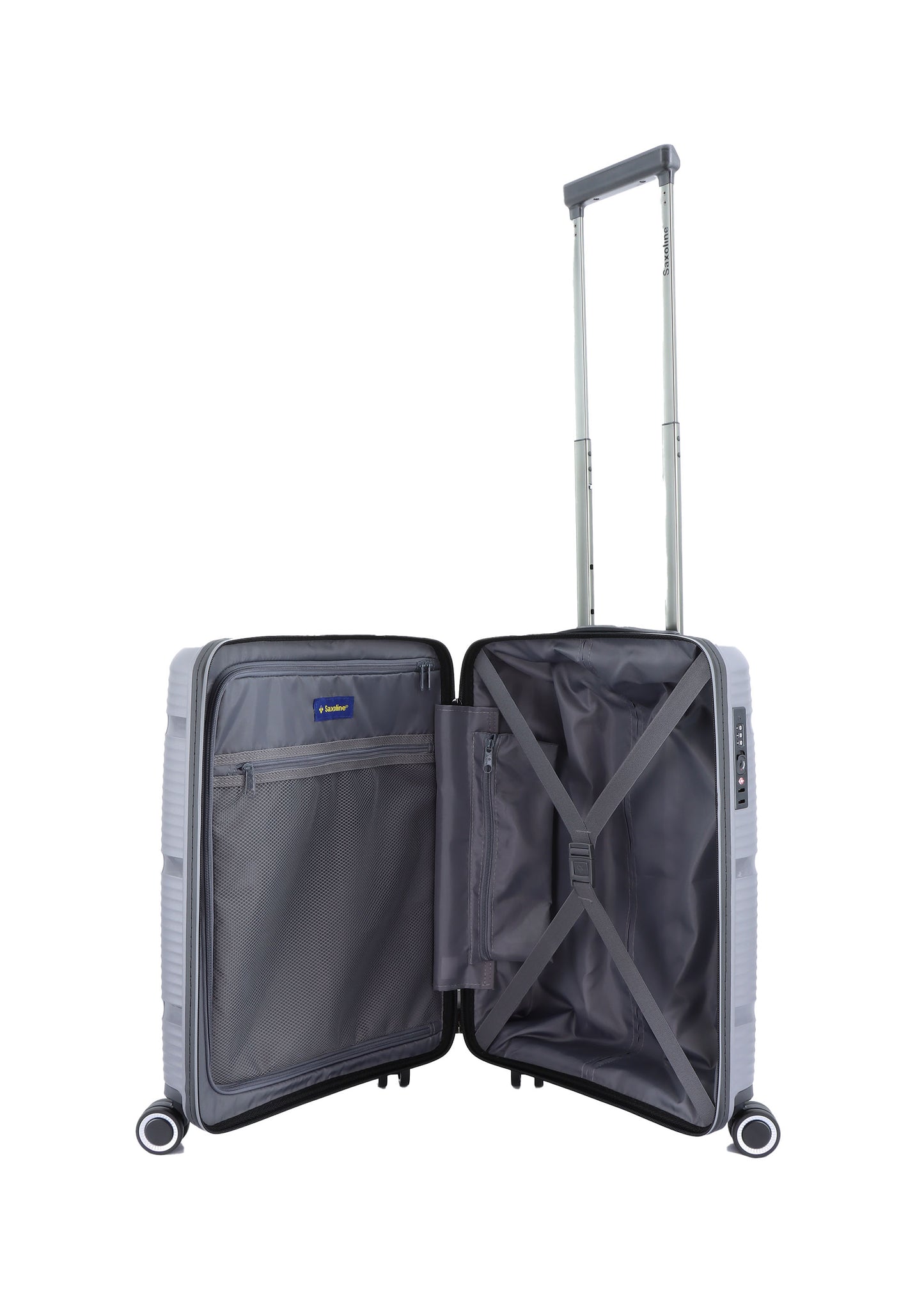 Valise rigide pour bagage à main Saxoline / Trolley / Valise de voyage - 54 cm (Petite) - Taupe