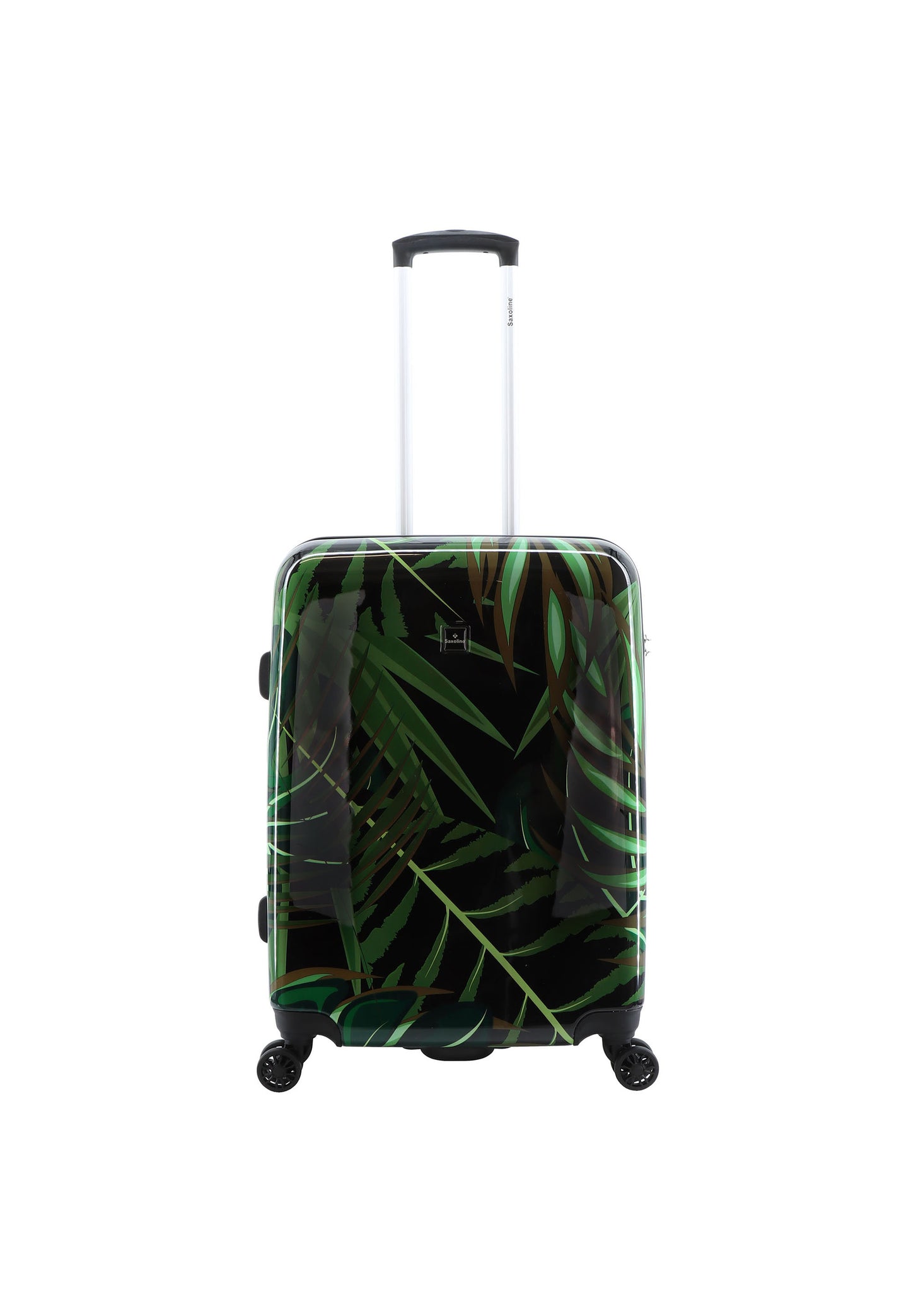 Saxoline Hard Case / Trolley / Travel Case - 64 cm (Moyen) - Imprimé feuilles de palmier