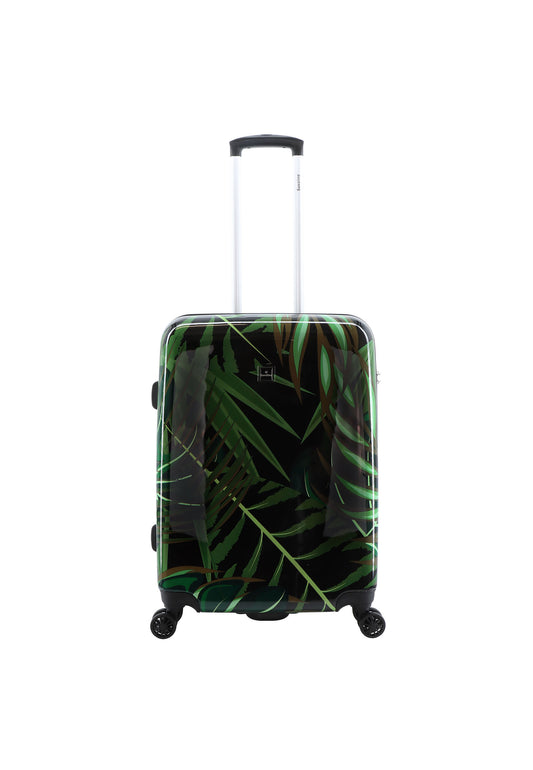 Saxoline Harde Koffer / Trolley / Reiskoffer - 64 cm (Medium) - Palm Leaves Print