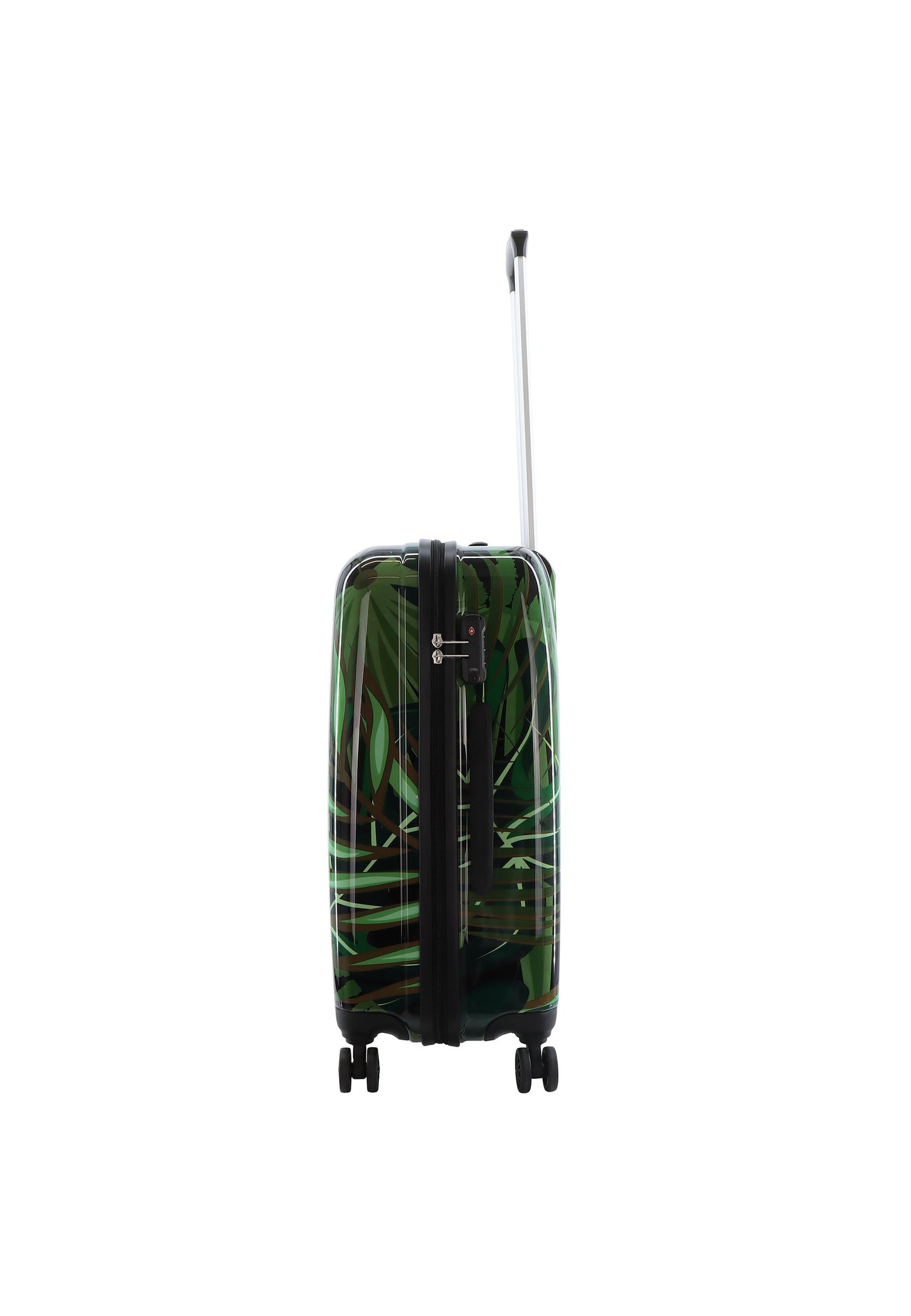 Saxoline Harde Koffer / Trolley / Reiskoffer - 64 cm (Medium) - Palm Leaves Print