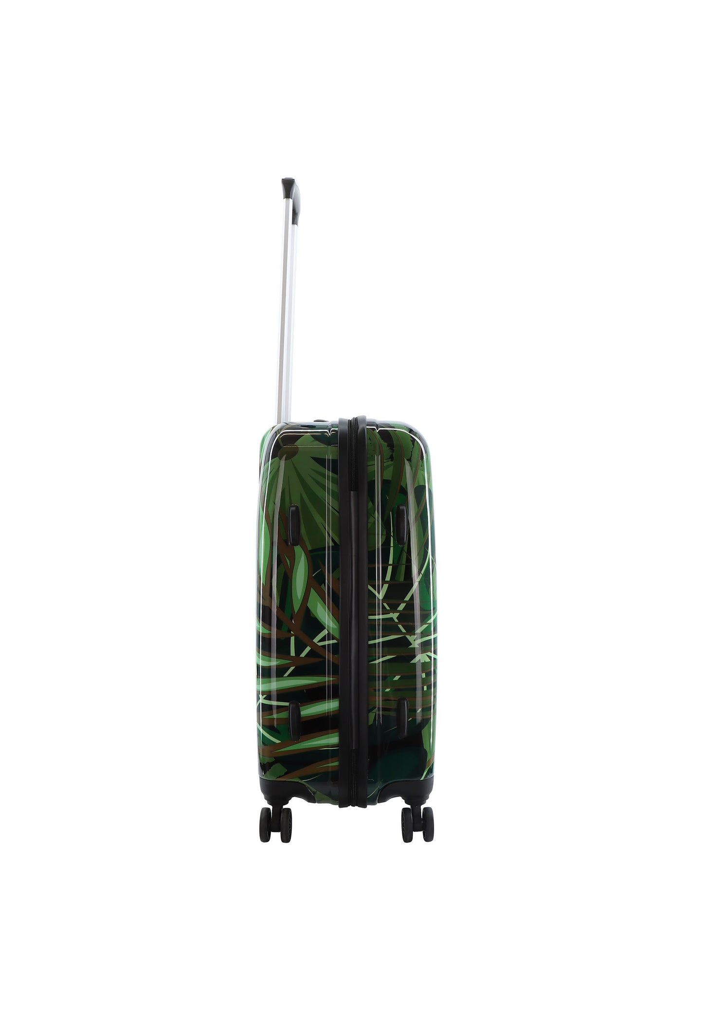 Saxoline Hard Case / Trolley / Travel Case - 64 cm (Moyen) - Imprimé feuilles de palmier