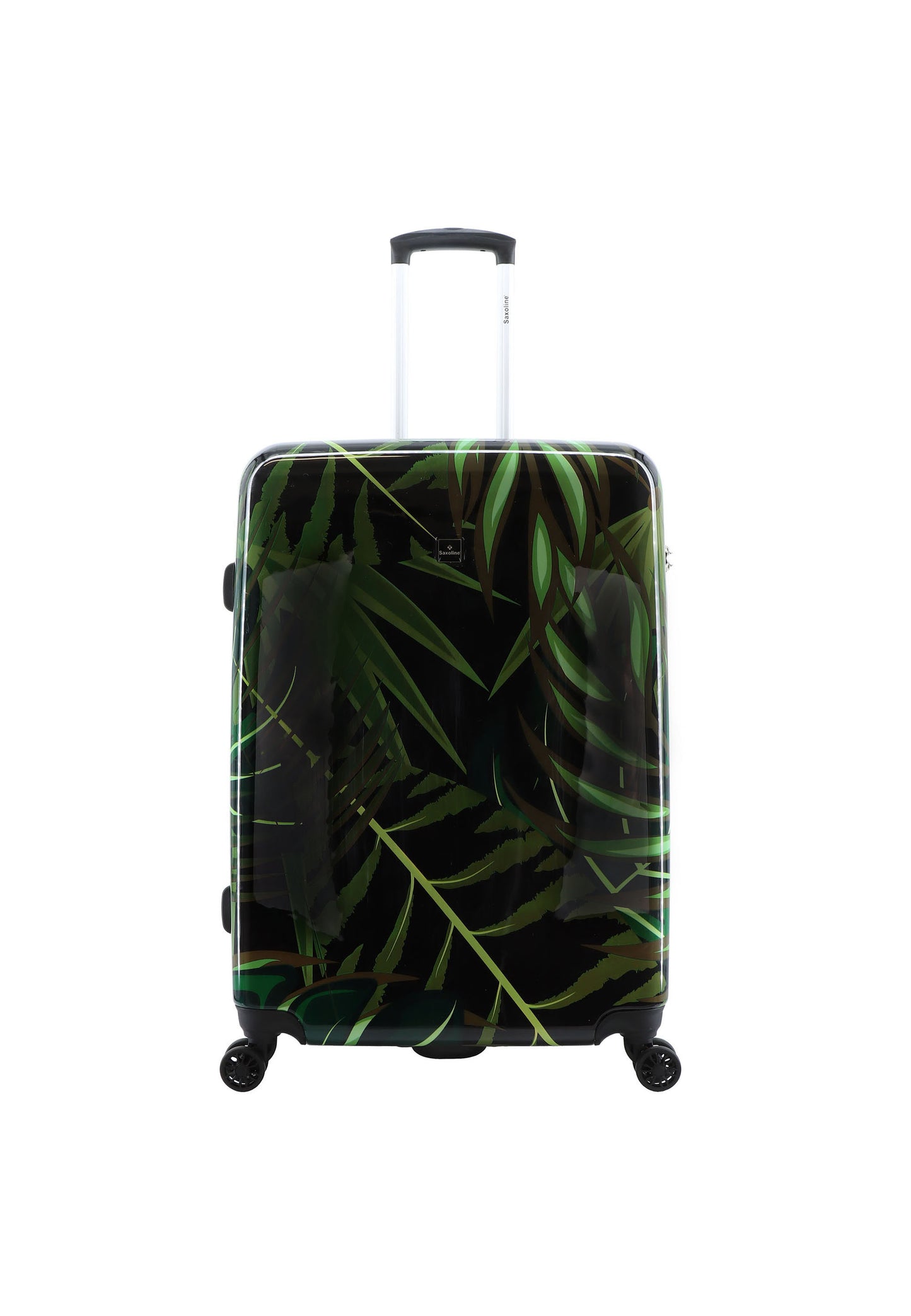 Saxoline Étui Rigide / Trolley / Étui de Voyage - 74 cm (Large) - Imprimé Feuilles de Palmier