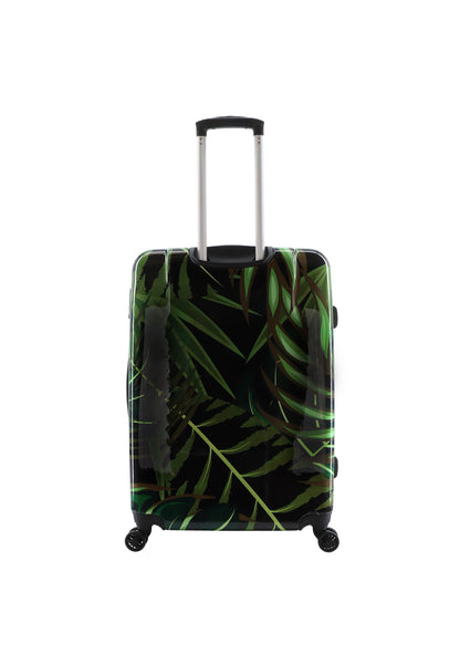 Saxoline Étui Rigide / Trolley / Étui de Voyage - 74 cm (Large) - Imprimé Feuilles de Palmier