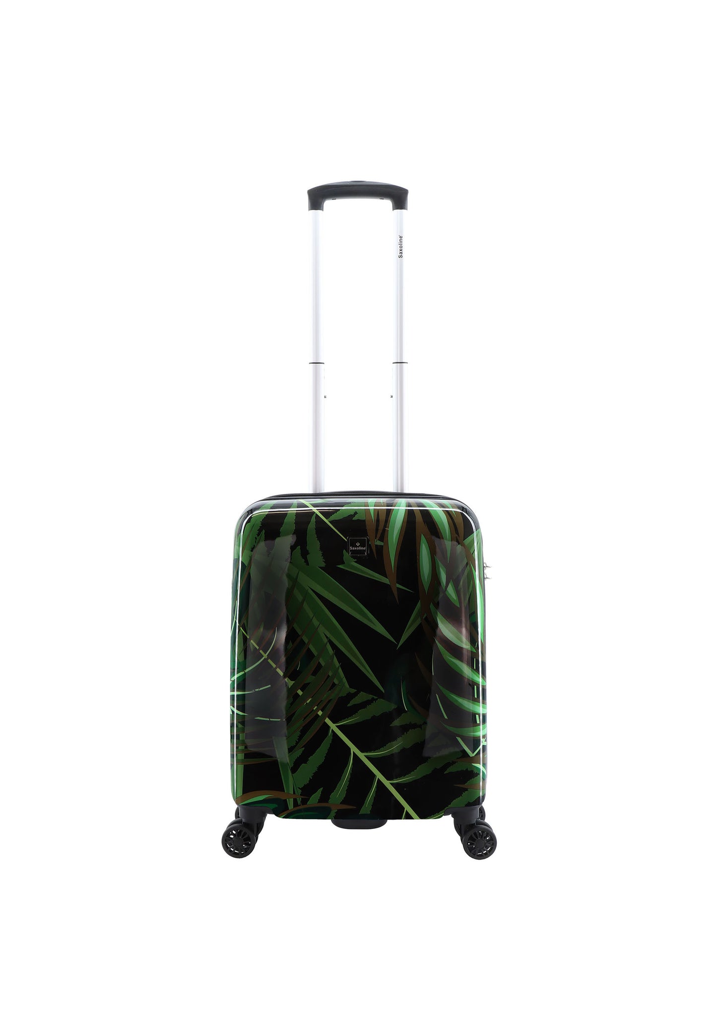 Valise rigide pour bagage à main Saxoline / Trolley / Valise de voyage - 55 cm (Petite) - Imprimé feuilles de palmier