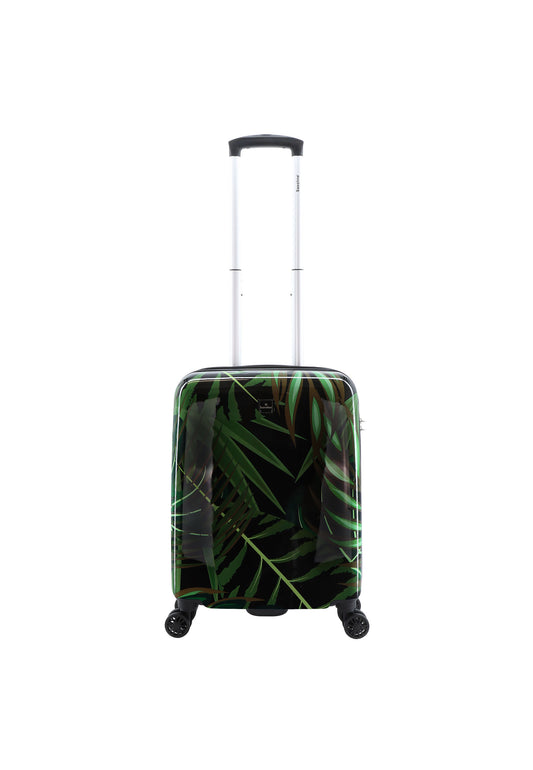 Saxoline Handbagage Harde Koffer / Trolley / Reiskoffer - 55cm (Small) - Palm Leaves Print