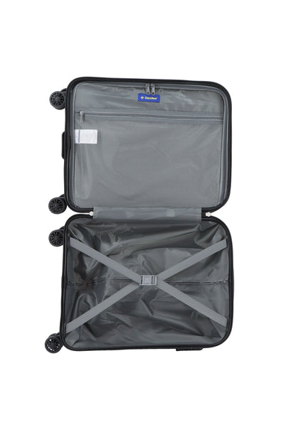 Valise rigide pour bagage à main Saxoline / Trolley / Valise de voyage - 55 cm (Petite) - Imprimé feuilles de palmier