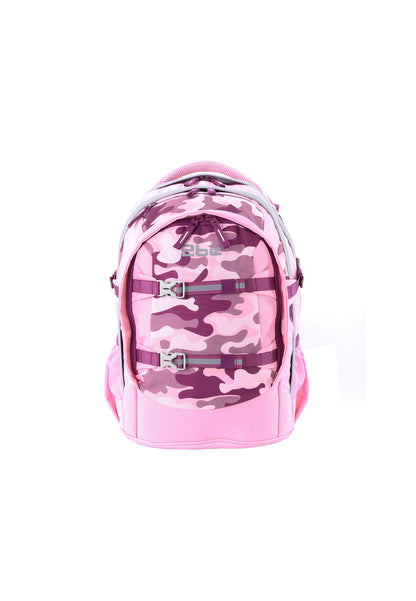 2be Sac à dos scolaire avec compartiment pour ordinateur portable 15 pouces | sac de sport et trousse à crayons | Rose