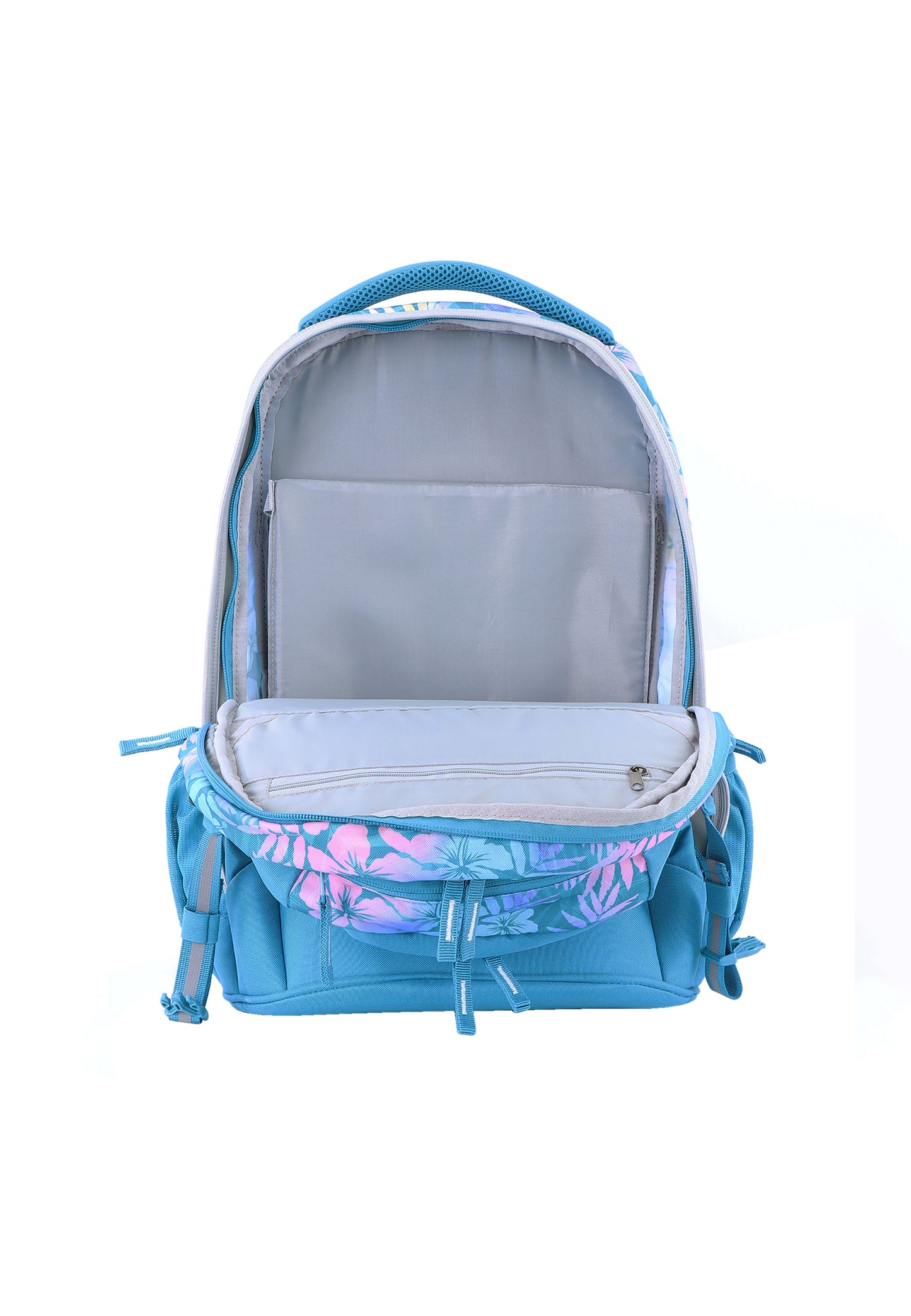 Sac à dos scolaire 2be | Sac à dos pour ordinateur portable 15 pouces avec sac de sport et trousse – Turquoise