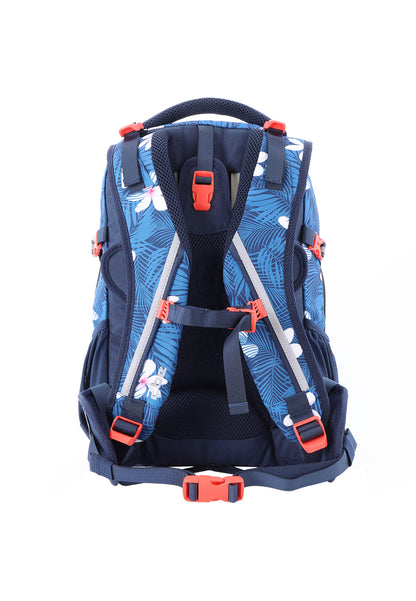 Sac à dos scolaire 2be| cartable avec compartiment pour ordinateur portable de 15 pouces | sac de sport et trousse – Bleu