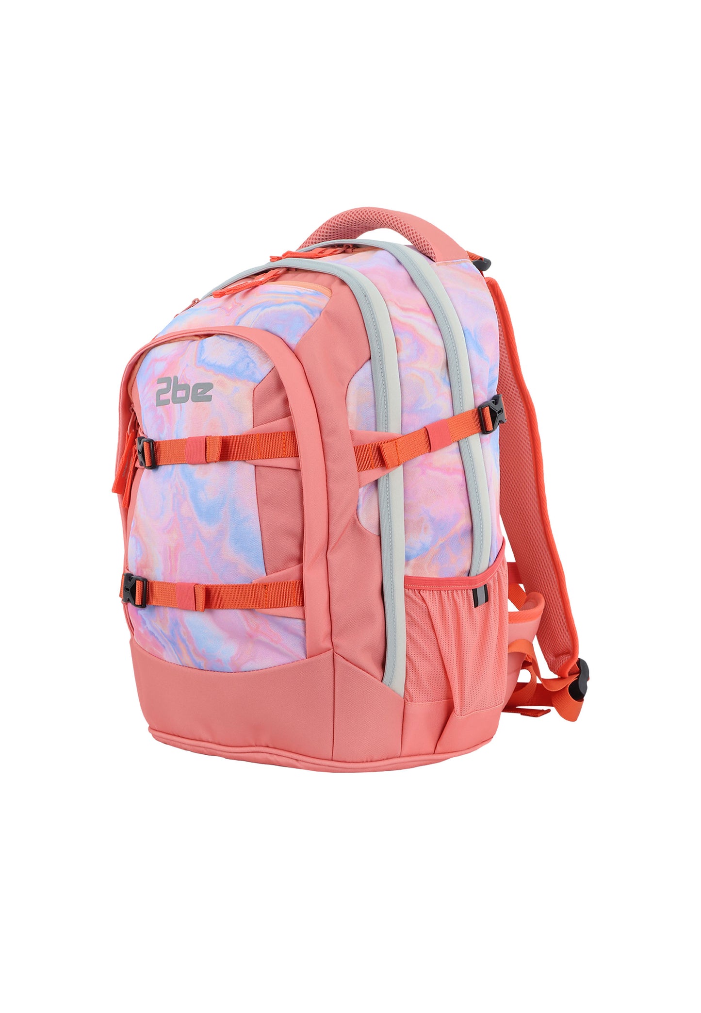 2be Sac à dos scolaire avec compartiment pour ordinateur portable 15 pouces | sac de sport et trousse – Fuchsia