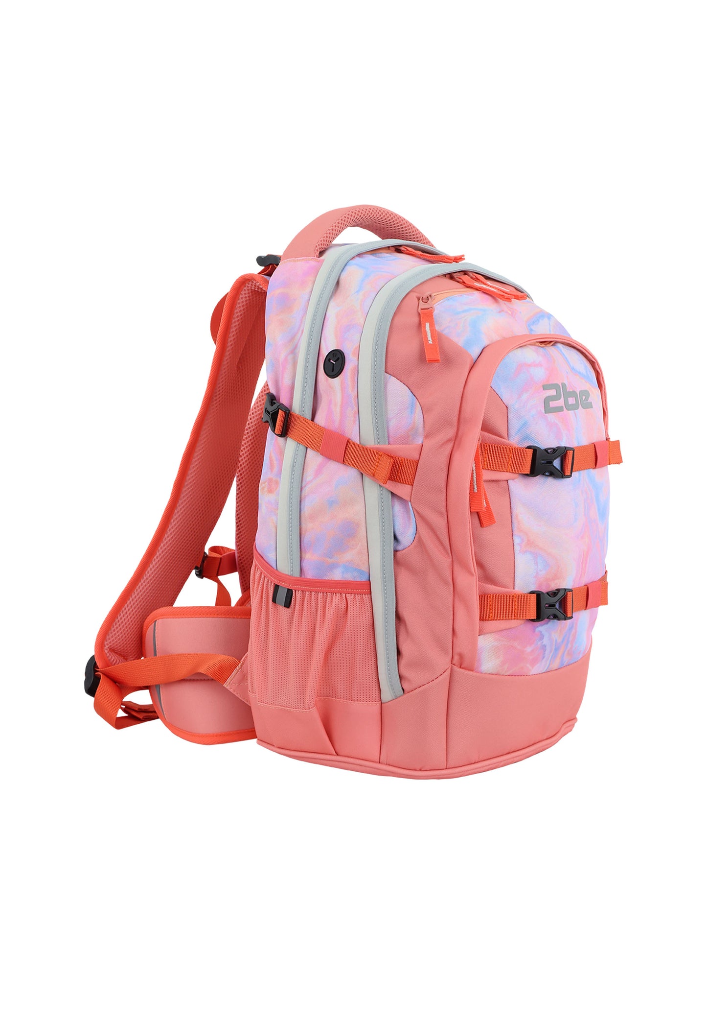 2be Sac à dos scolaire avec compartiment pour ordinateur portable 15 pouces | sac de sport et trousse – Fuchsia