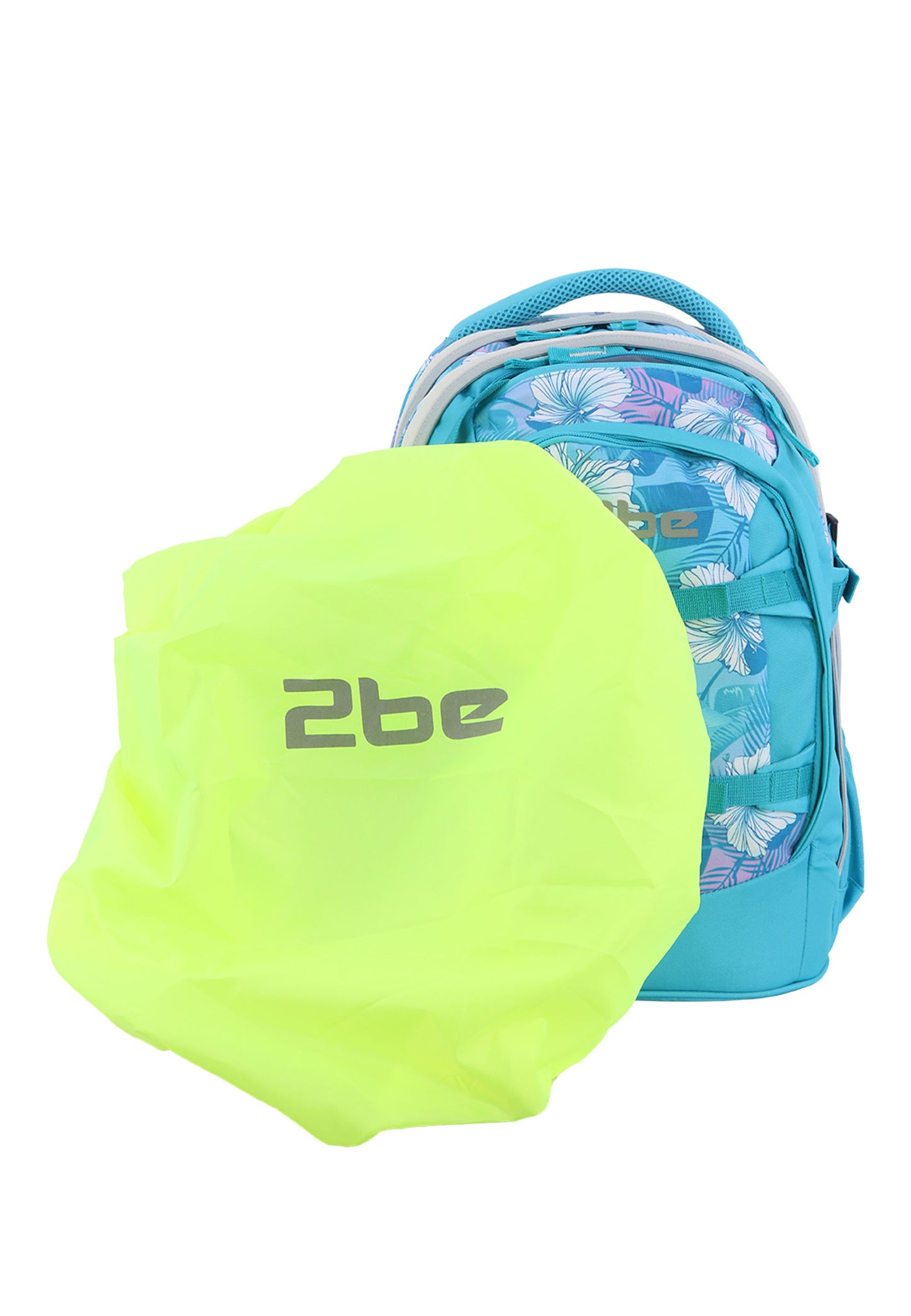 2be Sac à dos scolaire avec compartiment pour ordinateur portable 15 pouces | sac de sport et trousse – Fuchsia