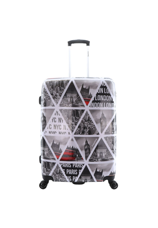 Saxoline Hard Case / Trolley / Travel Case - 74 cm (Large) - Cities Print