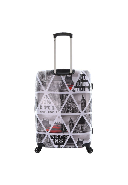 Saxoline Hard Case / Trolley / Travel Case - 74 cm (Large) - Cities Print