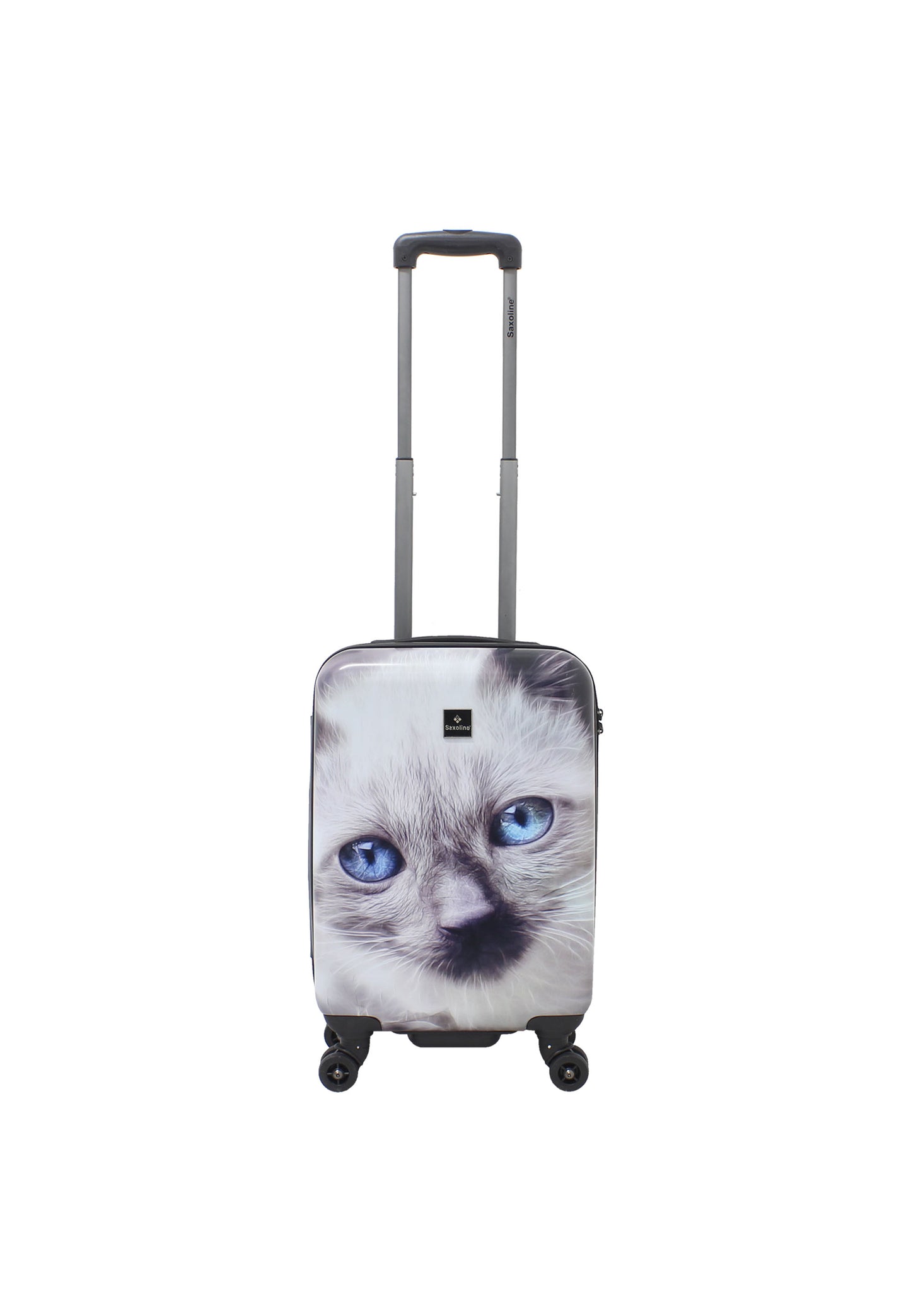 Saxoline harde Handbagage | Trolley met print- 54cm (S) - White Cat – productafbeelding 2