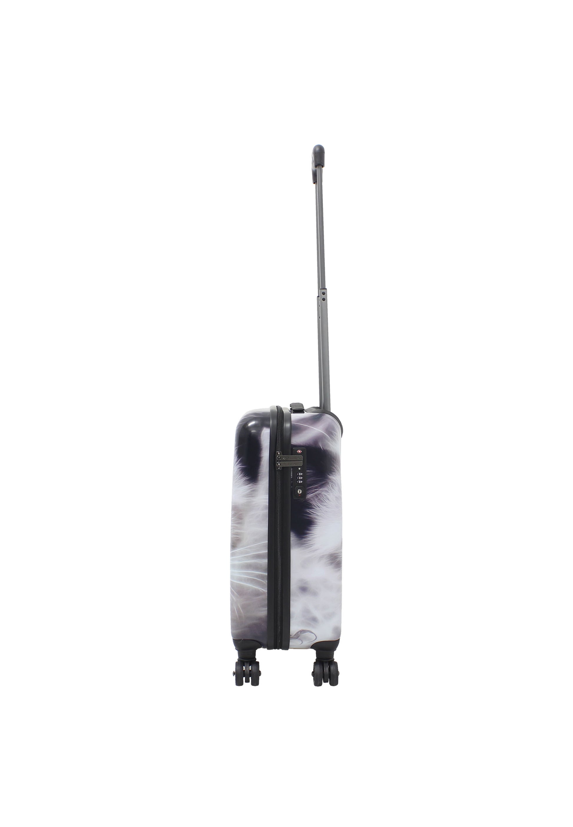 Saxoline harde Handbagage | Trolley met print- 54cm (S) - White Cat – productafbeelding 3
