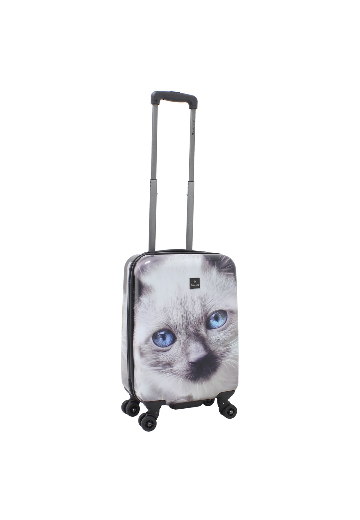 Saxoline harde Handbagage | Trolley met print- 54cm (S) - White Cat – productafbeelding 6