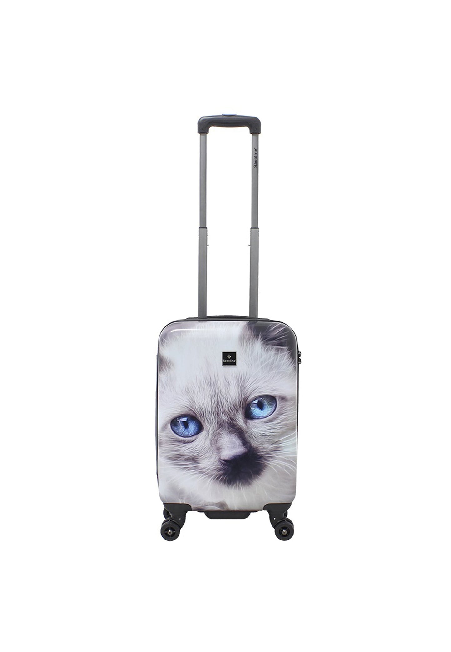 Saxoline Harde Kofferset 3-Delig / Reiskofferset / Trolleyset - White Cat Print