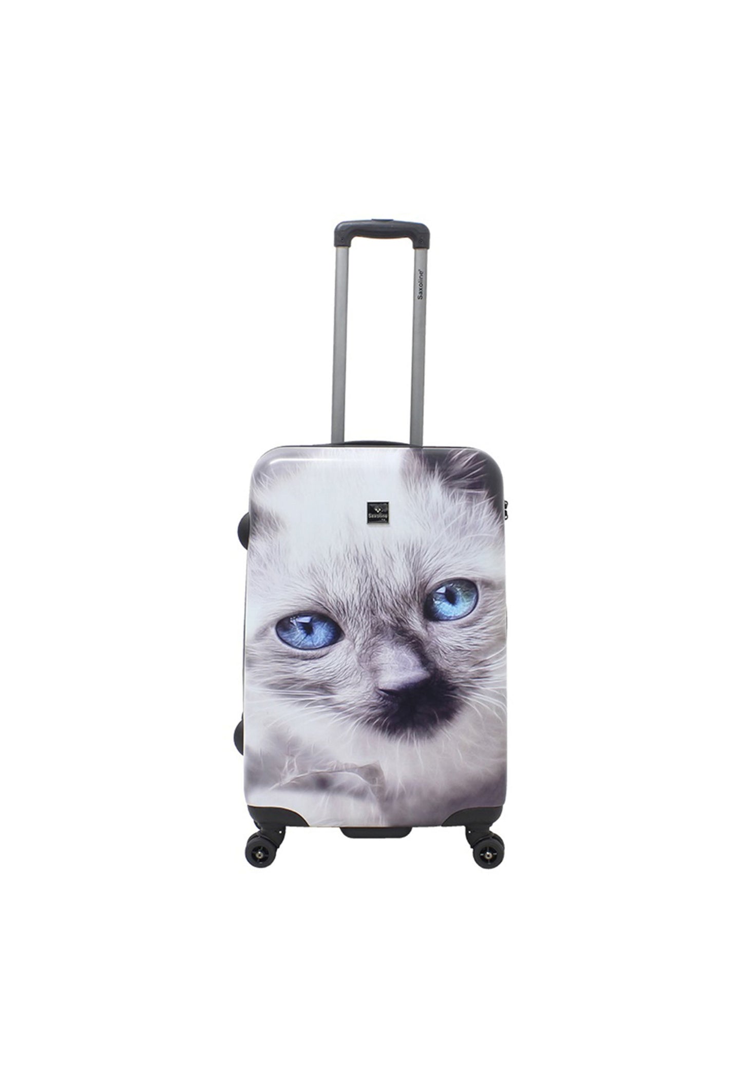 Saxoline Harde Kofferset 3-Delig / Reiskofferset / Trolleyset - White Cat Print