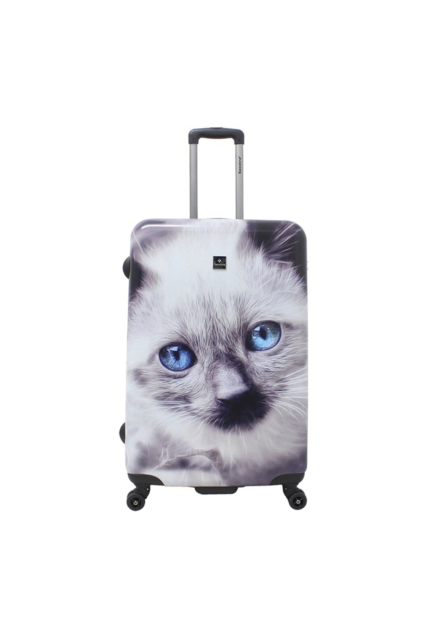 Saxoline Harde Kofferset 3-Delig / Reiskofferset / Trolleyset - White Cat Print