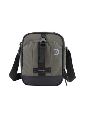 Discovery Shield schoudertas in khaki, vooraanzicht