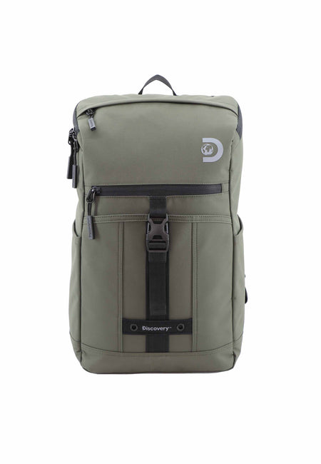Sac à dos / sac à dos / cartable pour ordinateur portable Discovery 15 pouces - Bouclier - Kaki