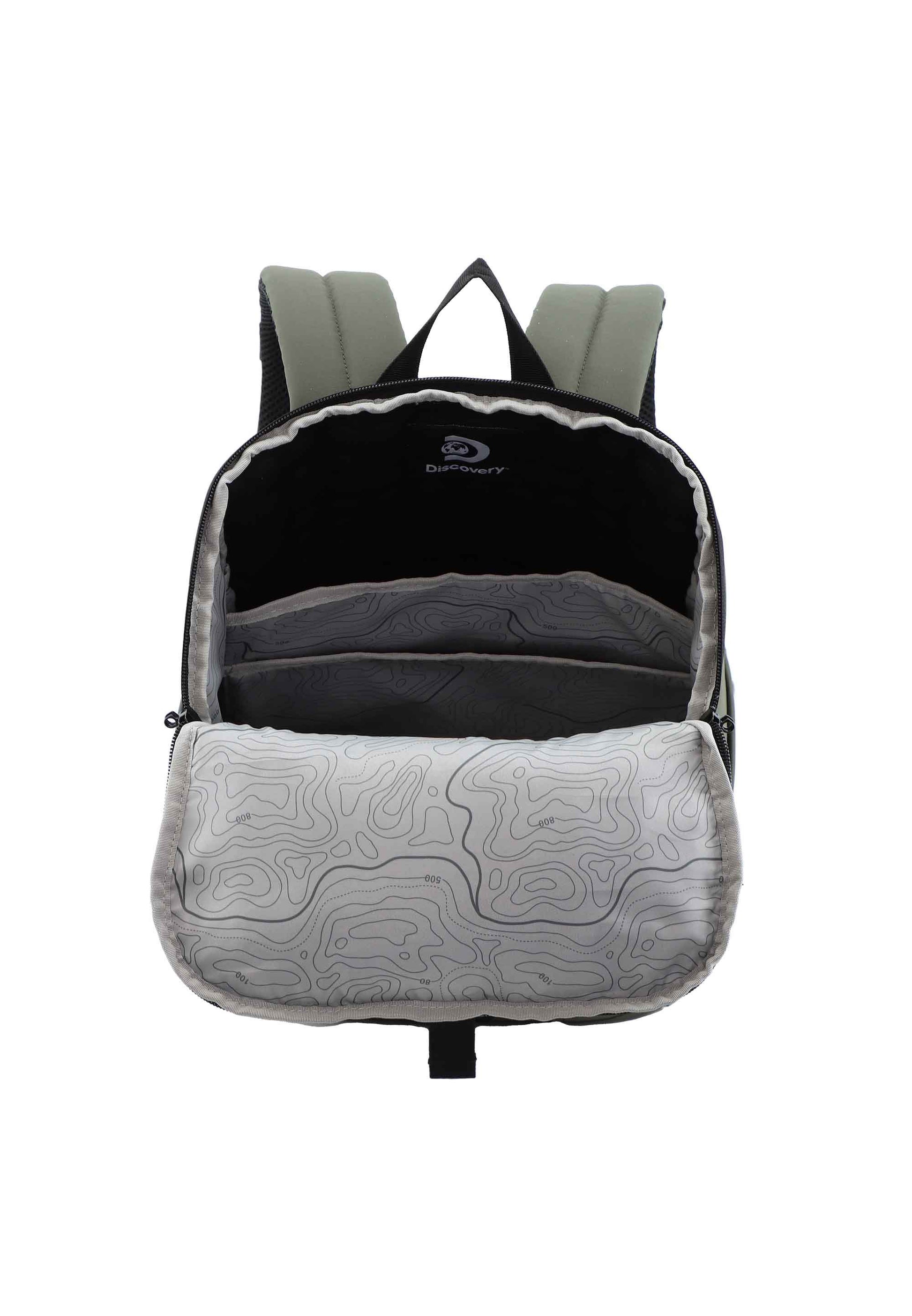 Sac à dos / sac à dos / cartable pour ordinateur portable Discovery - 15  pouces - Shield - D00115 - Kaki