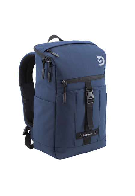 Sac à dos / sac à dos / cartable pour ordinateur portable Discovery 15 pouces - Bouclier - Bleu