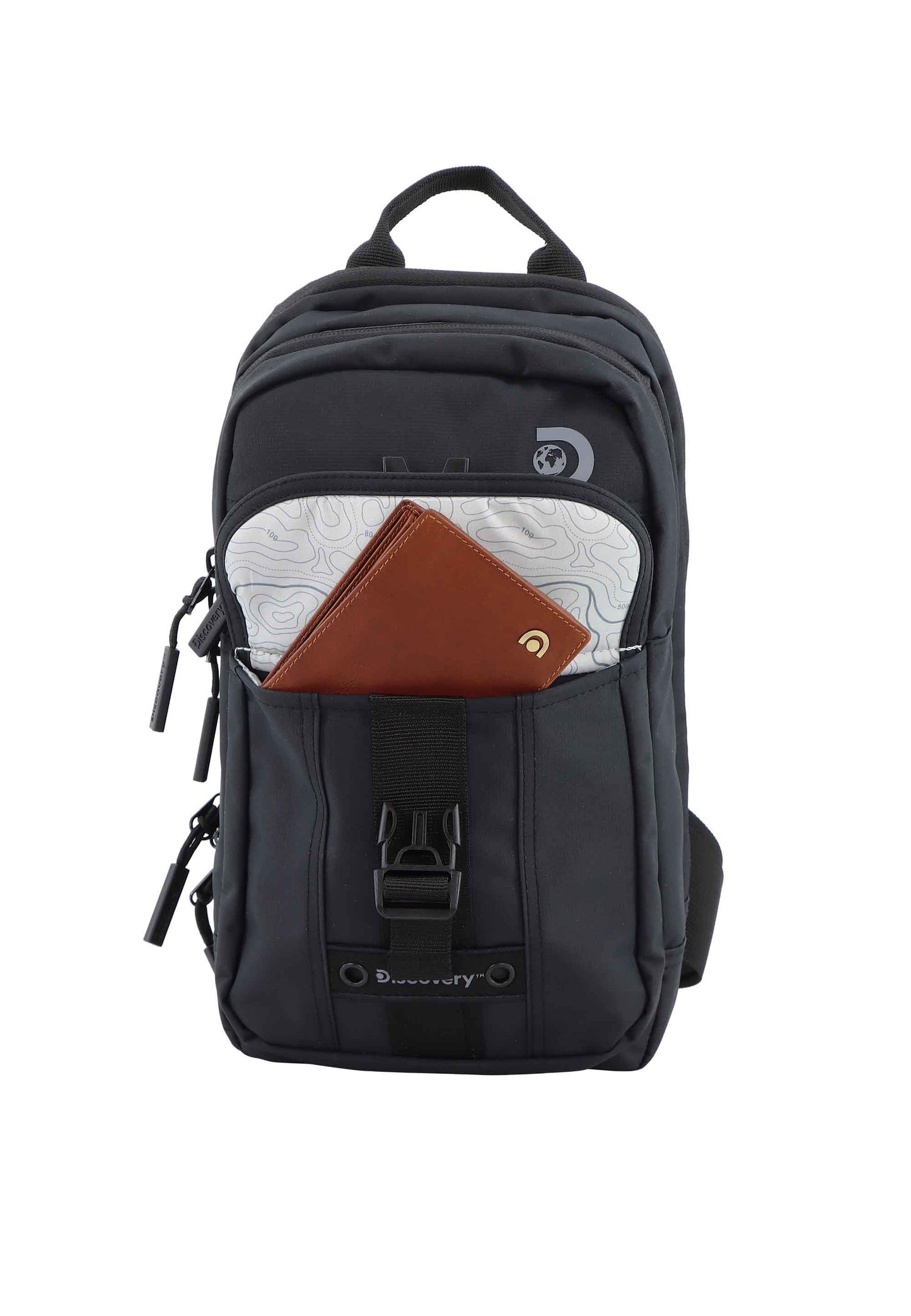 Discovery Crossbodytas / Schoudertas - Shield - Zwart