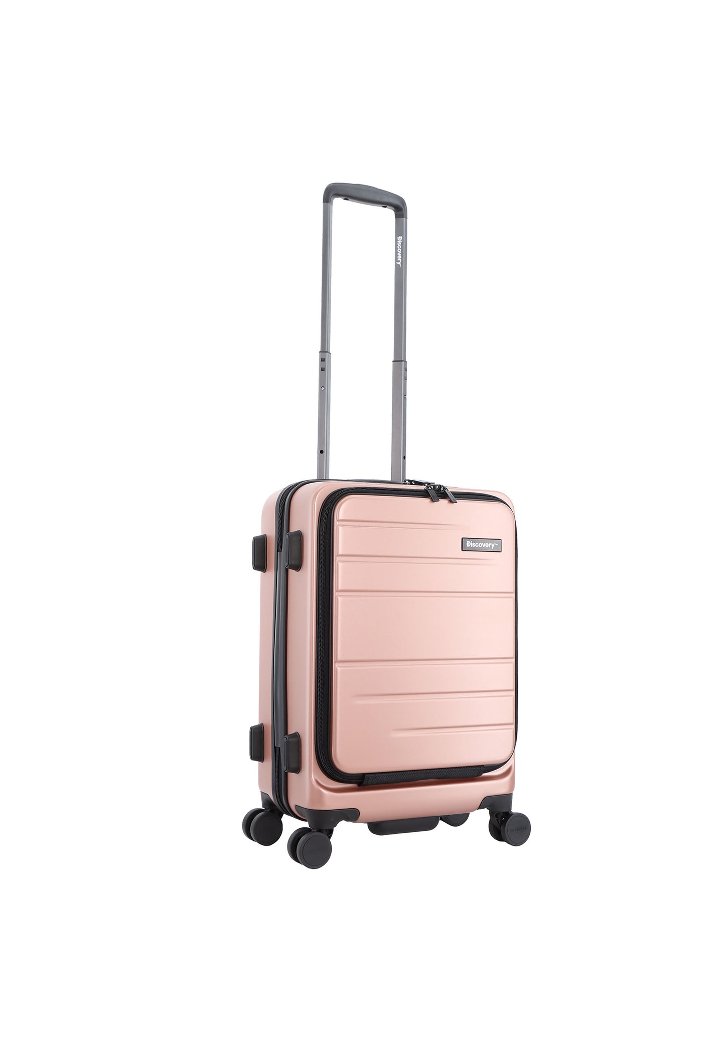 Discovery Patrol harde Handbagage Koffer | Trolley | Reiskoffer 55 cm S - Roze