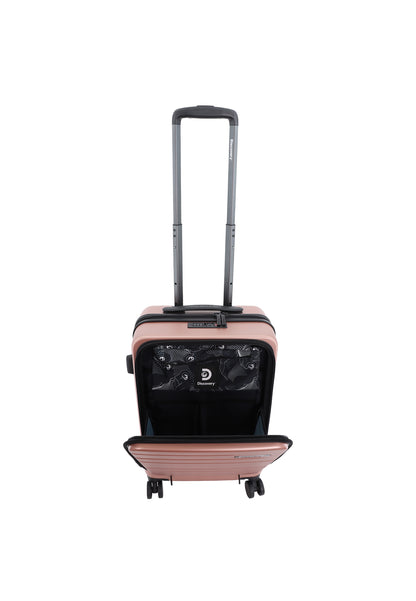 Discovery Patrol harde Handbagage Koffer | Trolley | Reiskoffer 55 cm S - Roze