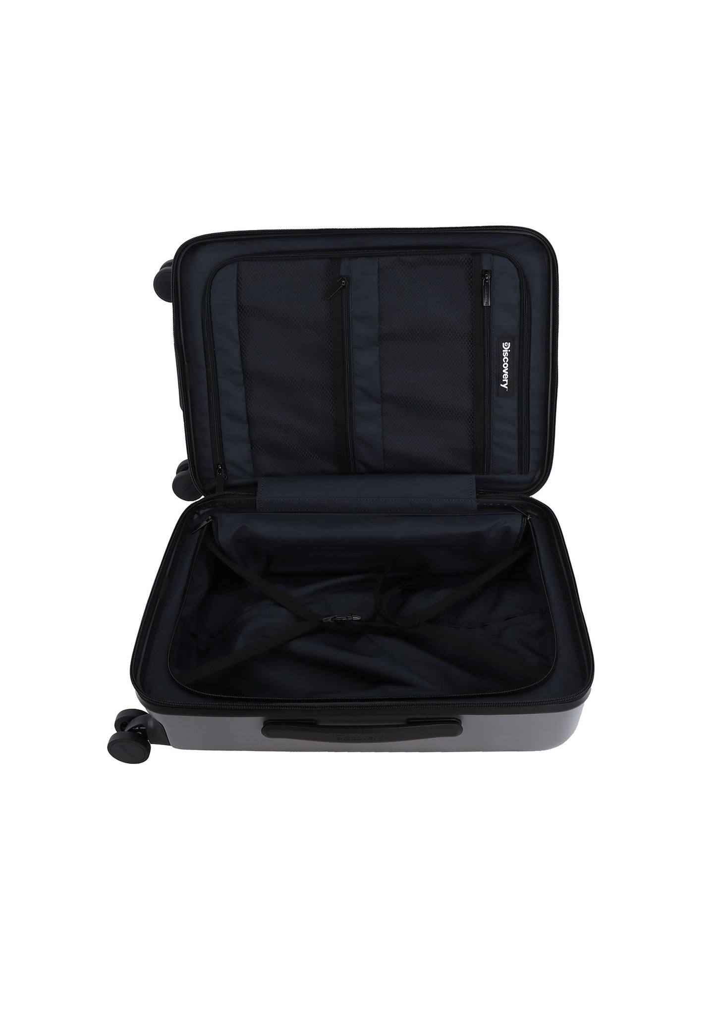 Discovery Patrol harde Handbagage Koffer met laptopvak - 55 cm (S) - Zilver