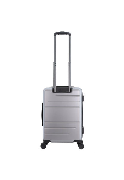 Discovery Patrol harde Handbagage Koffer met laptopvak - 55 cm (S) - Zilver