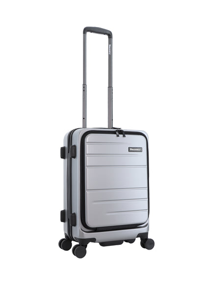 Discovery Handbagage Harde Koffer / Trolley / Reiskoffer - 56 cm (Small) - Patrol - Zilver