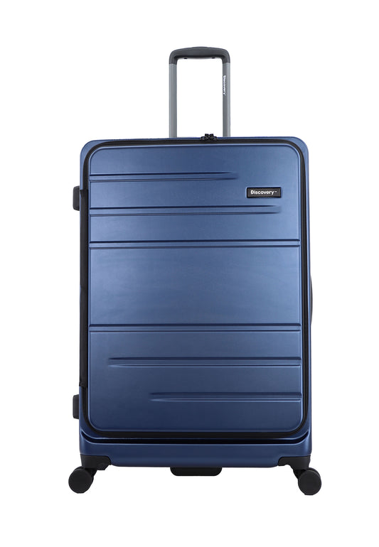 Valise rigide / trolley / valise de voyage Discovery - 78 cm (grande) - Patrol - Bleu