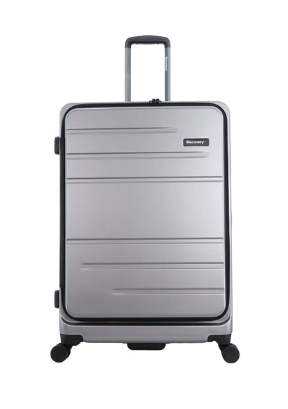 Valise rigide / trolley / valise de voyage Discovery - 78 cm (grande) - Patrol - Argent