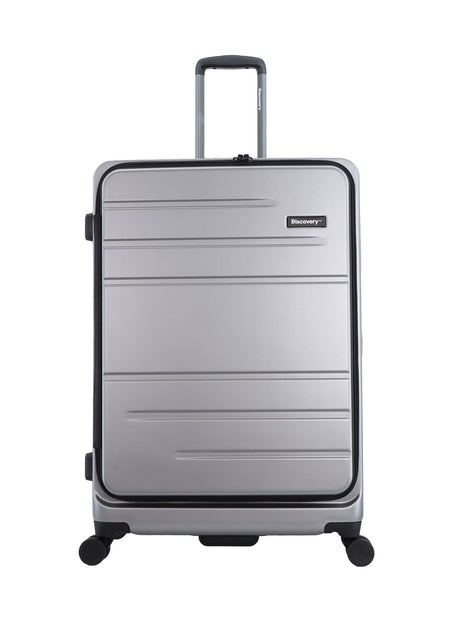 Discovery Harde Koffer / Trolley / Reiskoffer - 78 cm (Large) - Patrol - Zilver
