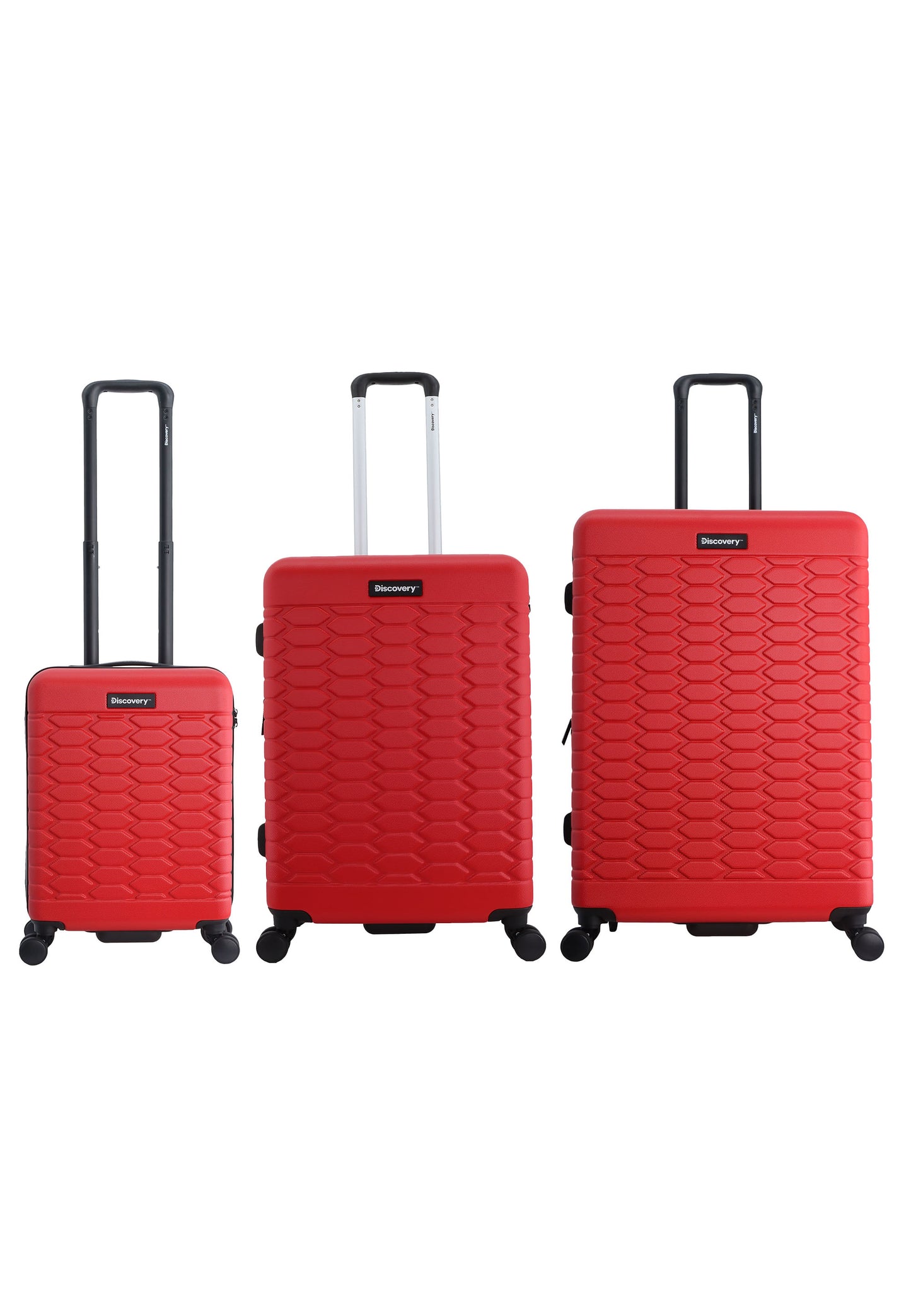 Discovery - Reptile | Harde Koffer Set (S/M/L) - Rood