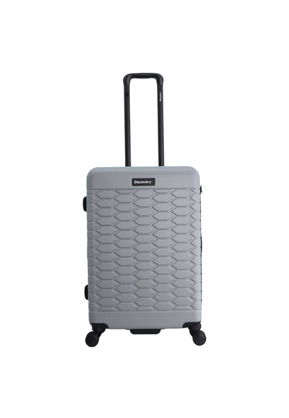 Discovery - Reptile | Harde Koffer / Trolley / Reiskoffer / Valies - 67 cm (Medium) - Zilver