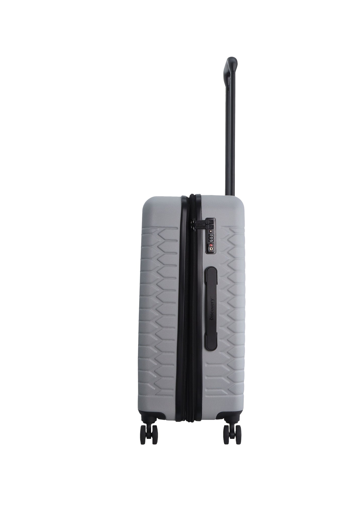 Valise rigide / trolley / valise de voyage Discovery Reptile - 67 cm (moyen) - Argent