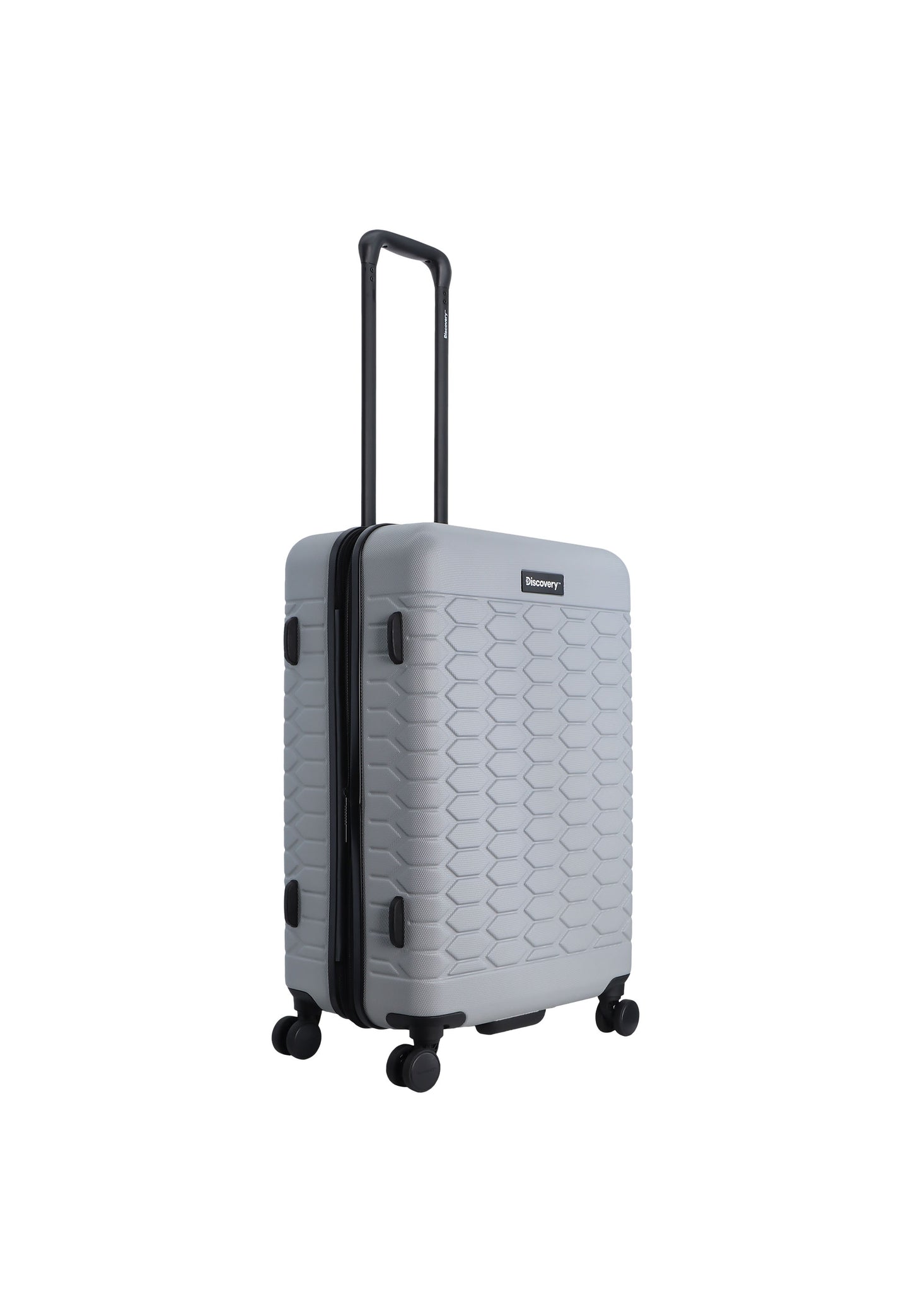 Discovery - Reptile | Harde Koffer / Trolley / Reiskoffer / Valies - 67 cm (Medium) - Zilver