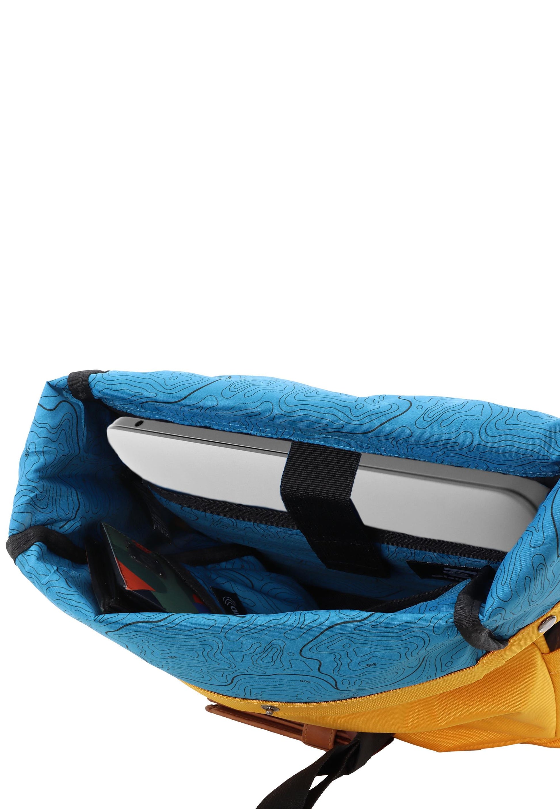 Roll top backpack met laptop vak