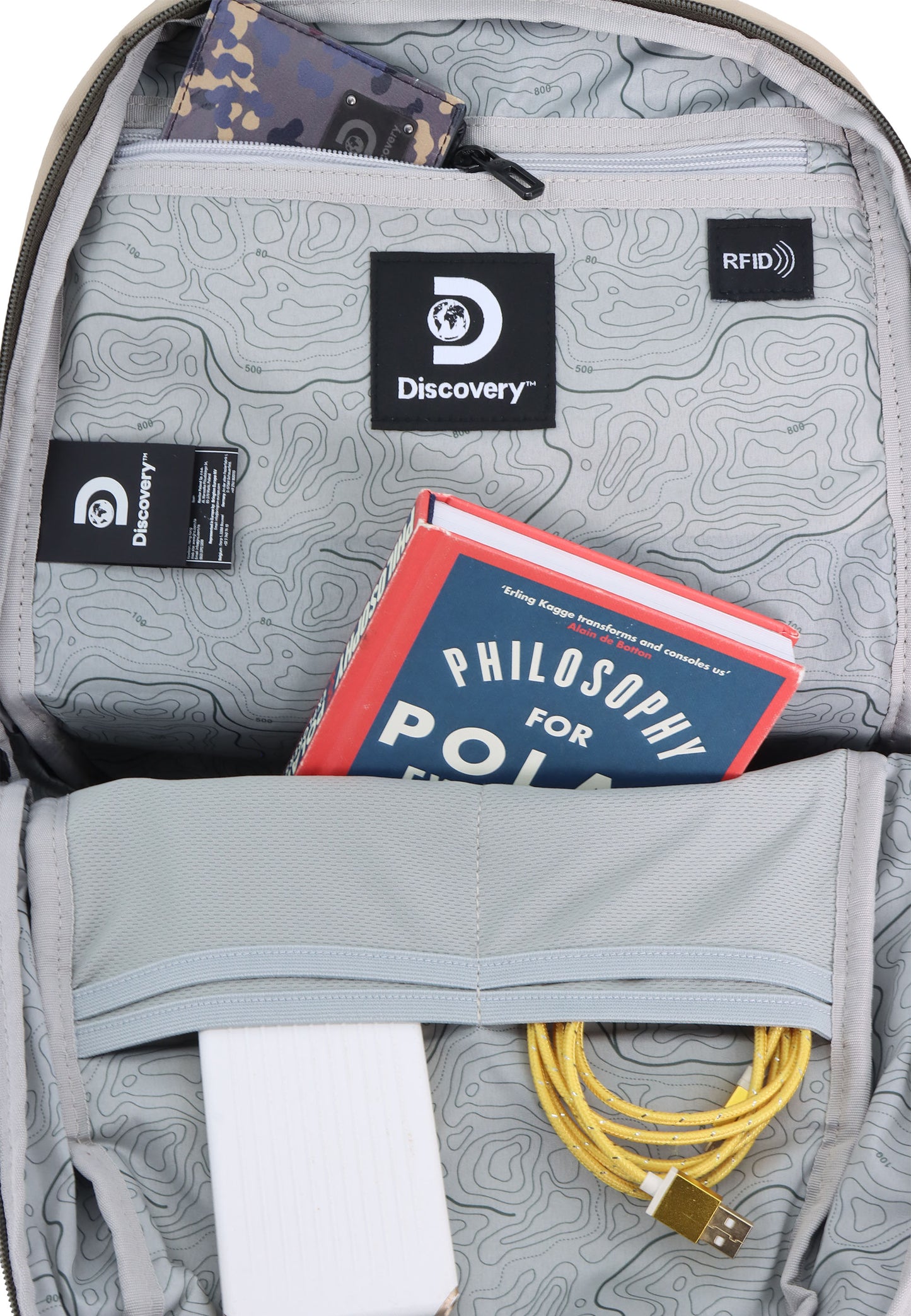 Discovery Rugzak voor alle dagen | Schooltas Downtown - Zand - D00940