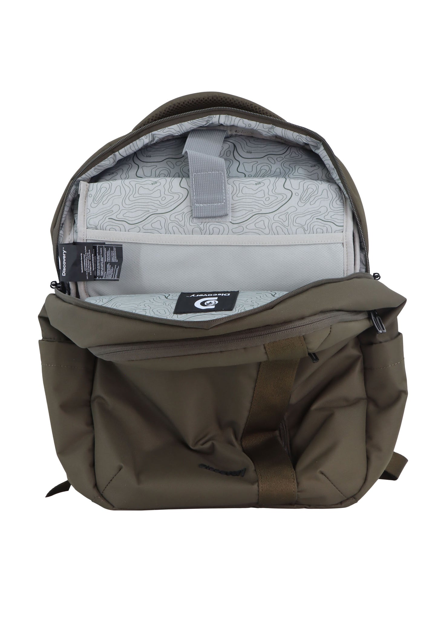 Discovery Downtown Laptop Rugzak / Schooltas Khaki