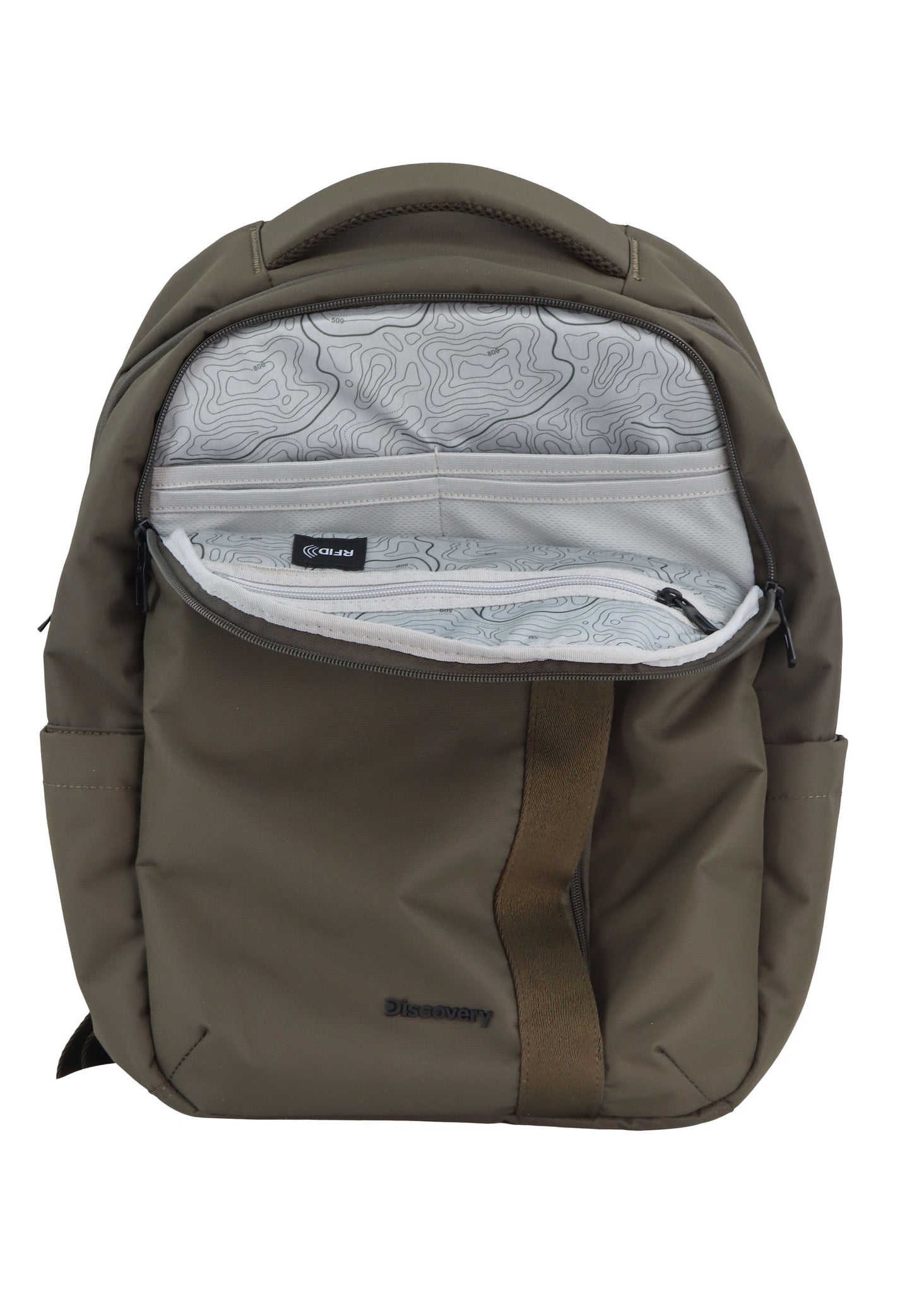 Discovery Downtown Laptop Rugzak / Schooltas Khaki