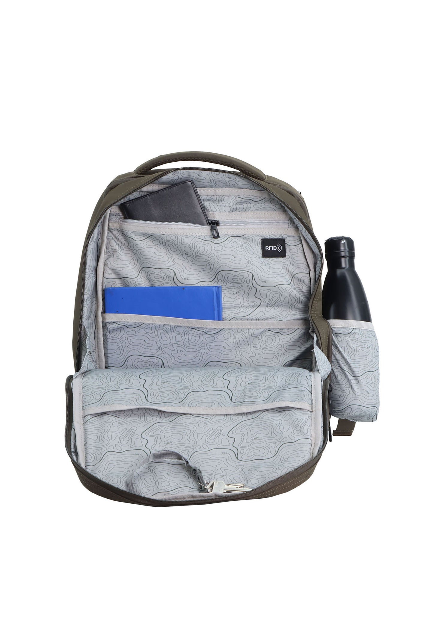 Discovery Downtown 2 Compartimenten Rugzak / Laptoprugzak Khaki - D00942