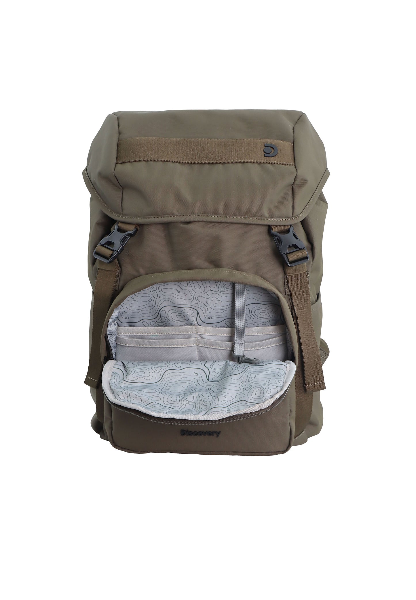 Discovery Rugzak met laptop vak - Downtown - Khaki - D00943.11