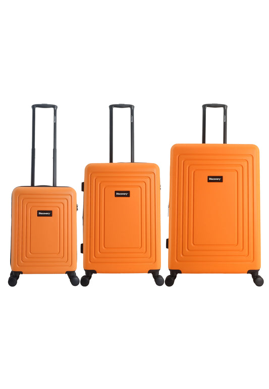 DSV COAST Harde koffer set / Trolley set / Reiskoffer set - (S/M/L) Oranje